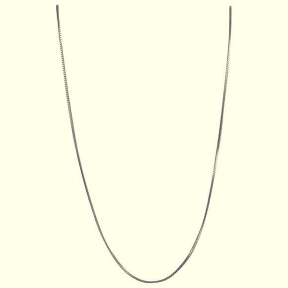 #24 18" Sterling Silver Chain 0.7mm Necklace Thin Chain Italy Solid 925 Jewelry - Picture 2 of 3